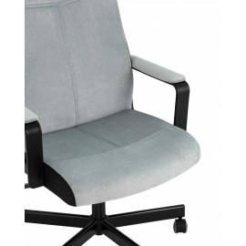 Кресло руководителя TopChairs ST-DOMINGO серо-голубой
