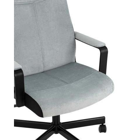 Кресло руководителя TopChairs ST-DOMINGO серо-голубой