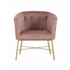 Кресло Шале велюр розовый