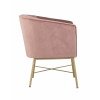 Кресло Шале велюр розовый