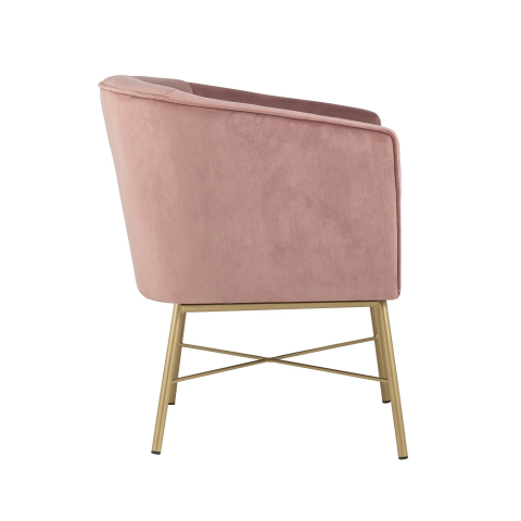 Кресло Шале велюр розовый