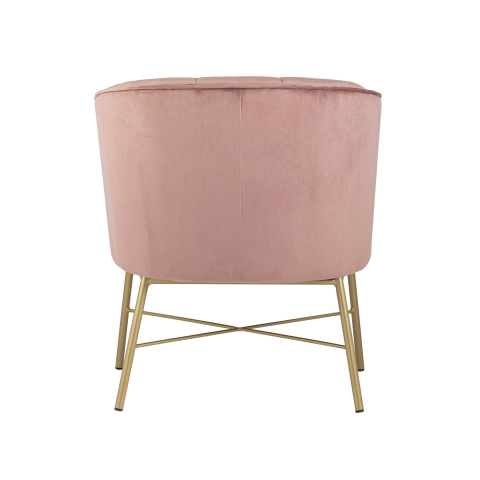 Кресло Шале велюр розовый