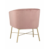 Кресло Шале велюр розовый