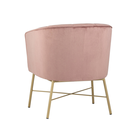 Кресло Шале велюр розовый