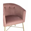 Кресло Шале велюр розовый