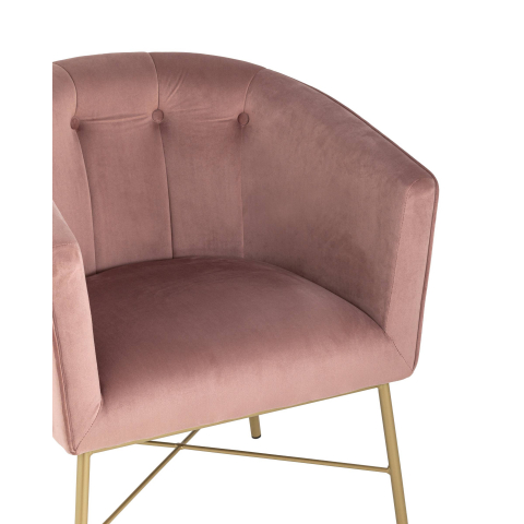 Кресло Шале велюр розовый