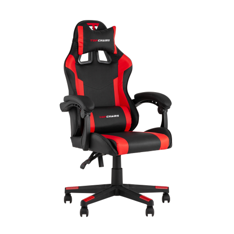 Кресло спортивное TopChairs Commander черно-красный