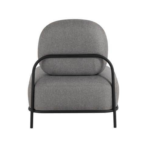 Кресло Стоун рогожка серый