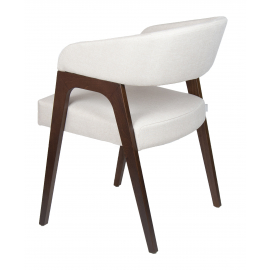 Кресло Берни орех обивка рогожка Kiton-01