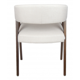 Кресло Берни орех обивка рогожка Kiton-01