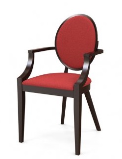 Деревянное кресло Ницца с подлокотниками