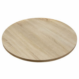 Столешница ЛДСП круглая d=900x25 мм цвет дуб сонома