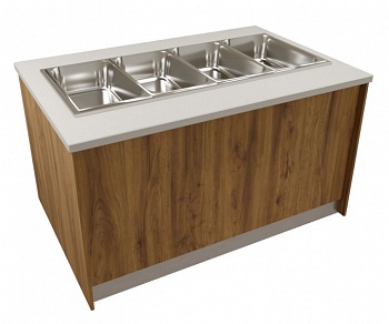 Шведская линия раздачи Б1 1560 мм под встройку