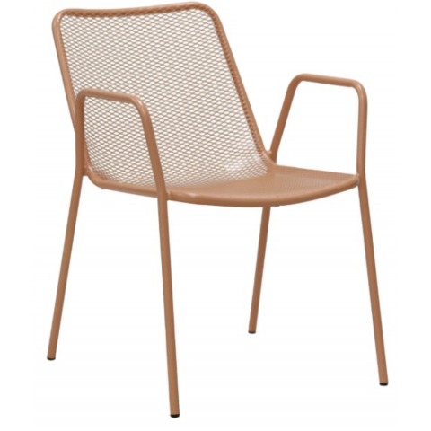 Металлический стул Зевс темно-коралловый