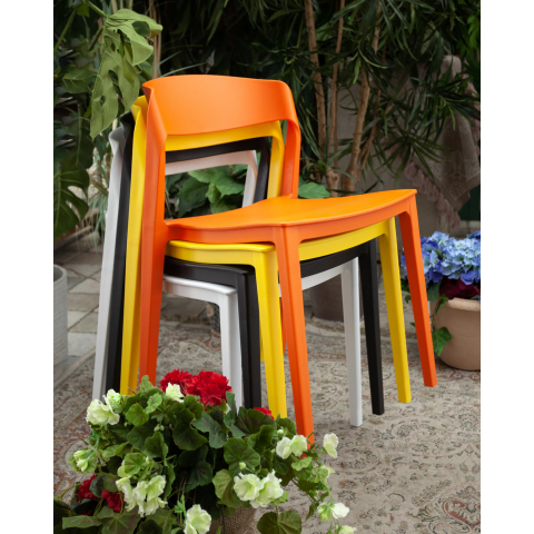 Стул Moris пластик нежно-розовый