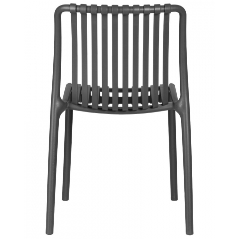 Стул обеденный WALTER, темно-серый из пластика