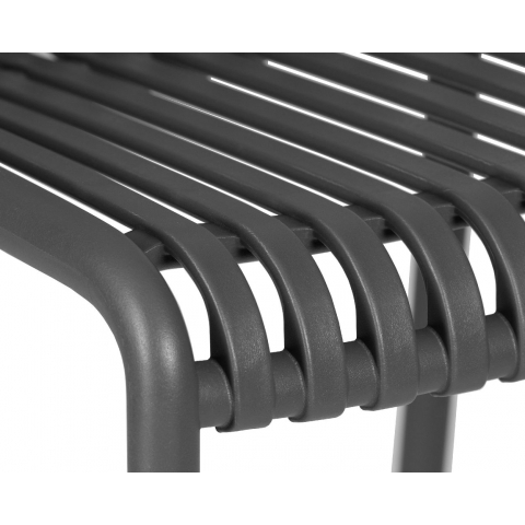 Стул обеденный WALTER, темно-серый из пластика