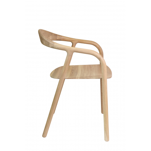 Деревянное кресло Осмо с подлокотниками цвет натуральный дуб