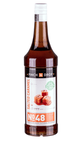Сироп Соленая карамель «Pinch&Drop»; стекло; 1л; D=85, H=330 мм для кофе и чая