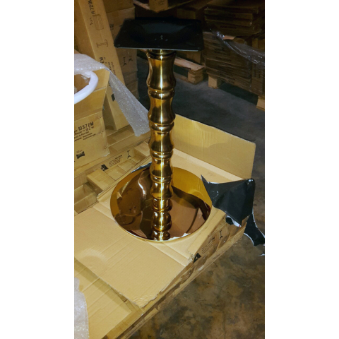 Металлическое подстолье для стола 1290EM цвет золото