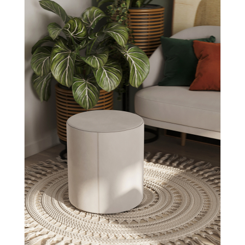 Пуф круглый с кантом