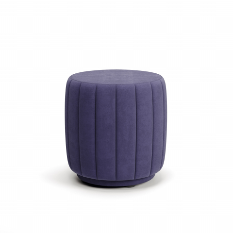 Пуф круглый со стежкой