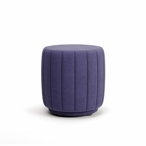 Пуф круглый со стежкой