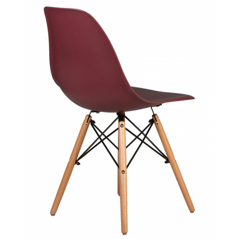 Стул обеденный DSW, цвет сиденья сливовый (R-13), цвет основания светлый бук