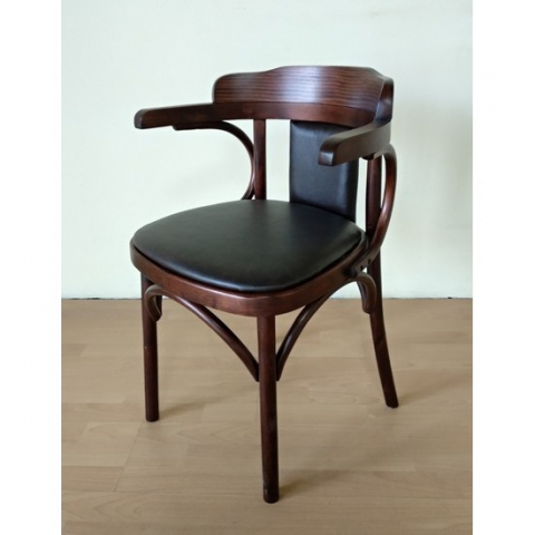 Деревянный венский стул Роза КЗ мягкие сиденье и спинка