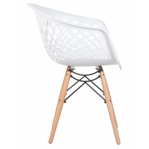 Стул обеденный SAMWELL, цвет сиденья белый (W-02), цвет основания светлый бук