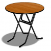 Круглый складной стол Окленд d=700 мм