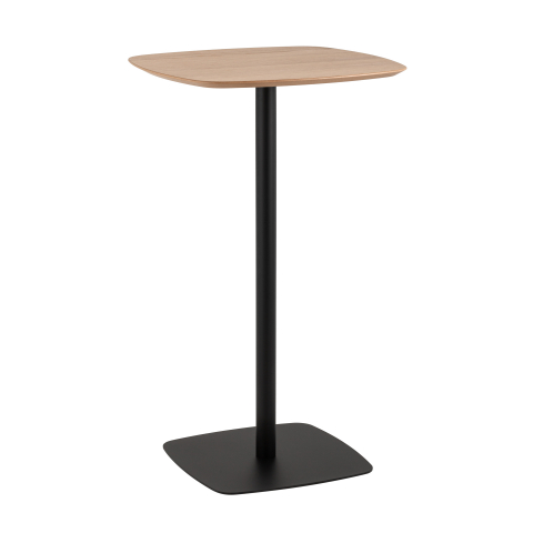 Стол барный Form 60*60 светлое дерево/черный