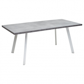 Стол BRICK M 140 Бетон Портленд Белый