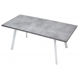 Стол BRICK M 140 Бетон Портленд Белый