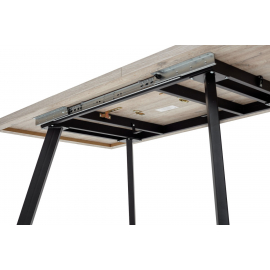 Стол BRICK M 140 Дуб Анкона Черный