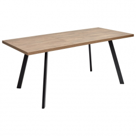 Стол BRICK M 140 Дуб Канзас Черный