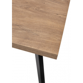 Стол BRICK M 140 Дуб Канзас Черный