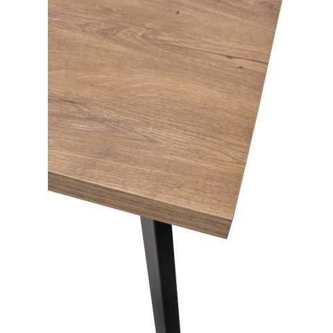 Стол BRICK M 140 Дуб Канзас Черный