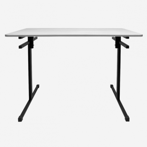 Стол для школьной столовой СТ-02 четырехместный с держателями под лавки