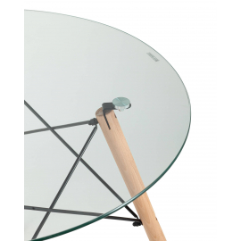 Стол DSW D80 стеклянный