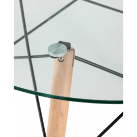 Стол DSW D80 стеклянный