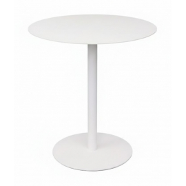 Металлический стол Ривьера круглый d=700 мм цвет белый