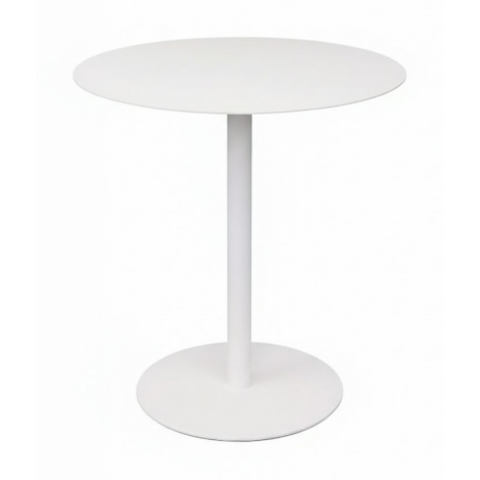 Металлический стол Ривьера круглый d=700 мм цвет белый