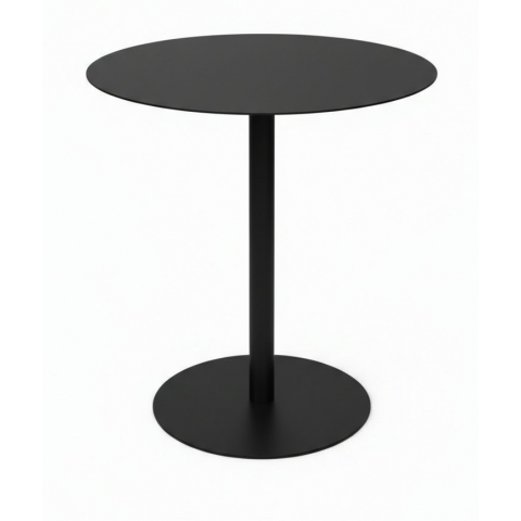 Металлический стол Ривьера круглый d=700 мм цвет черный