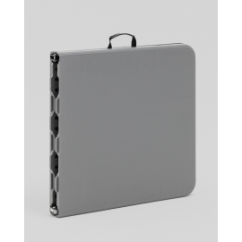 Стол-чемодан складной 122*61*74 см с регулировкой высоты серый