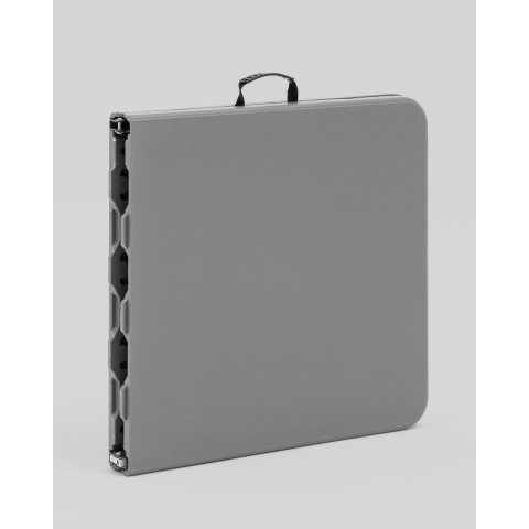 Стол-чемодан складной 122*61*74 см с регулировкой высоты серый