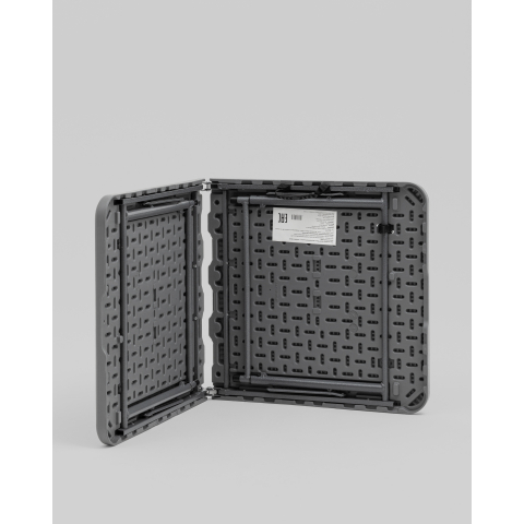 Стол-чемодан складной 122*61*74 см с регулировкой высоты серый