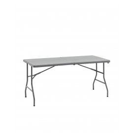 Стол-чемодан складной 152*74*74 серый