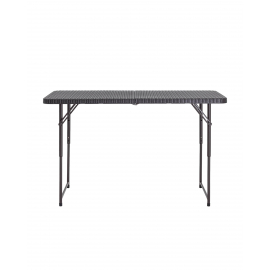 Стол складной чемодан пластиковый Кейт 120 коричневый