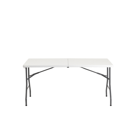 Стол складной чемодан 152*74*74 белый